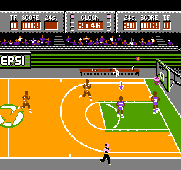 Magic Johnson's Fast Break gameplay screenshot